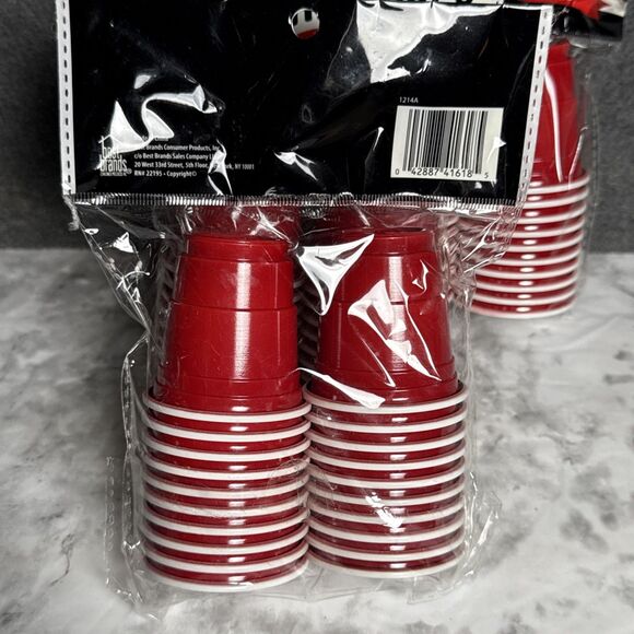 3 Packs 20 Ct Drinkmate Mini Red Cups Disposable Plastic Shot Glasses Party (60) - Picture 2 of 2